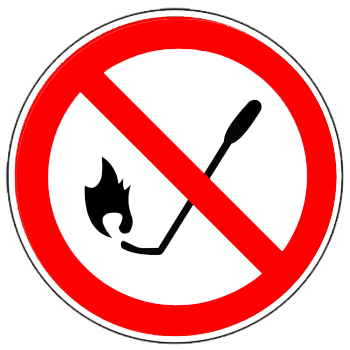 禁止明火作业标志
