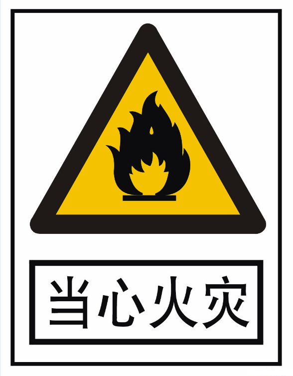 当心火灾标志