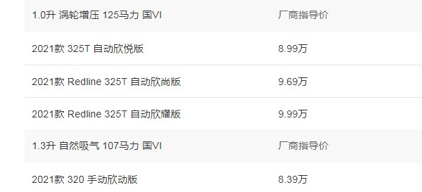 科沃兹2021款报价及图片 2021款科沃兹售价8万