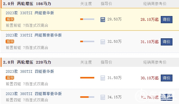 途昂大概多少钱 途昂新车售价29.50起(全款落地31.85万)