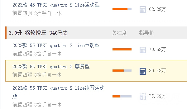奥迪q7多少钱 新车售价63.28万(分期首付26.41万元)