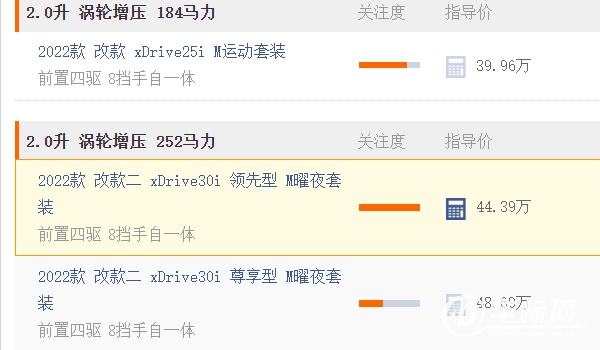 宝马x3多少钱 新车售价39.96万元(分期首付16.83万元)